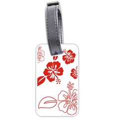 Hawaiian Flower Red Sunflower Luggage Tags (one Side)  by Mariart