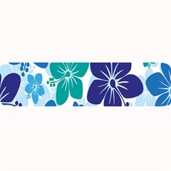 Hibiscus Flowers Green Blue White Hawaiian Large Bar Mats by Mariart