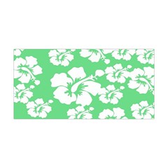 Hibiscus Flowers Green White Hawaiian Yoga Headband