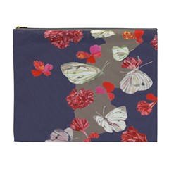 Original Butterfly Carnation Cosmetic Bag (xl) by Mariart
