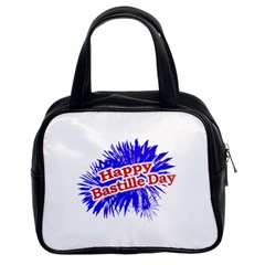 Happy Bastille Day Graphic Logo Classic Handbags (2 Sides) by dflcprints