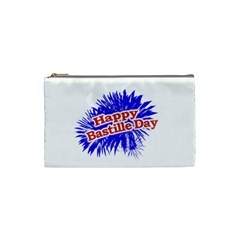 Happy Bastille Day Graphic Logo Cosmetic Bag (small)  by dflcprints