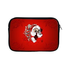 Funny Santa Claus  On Red Background Apple Ipad Mini Zipper Cases by FantasyWorld7