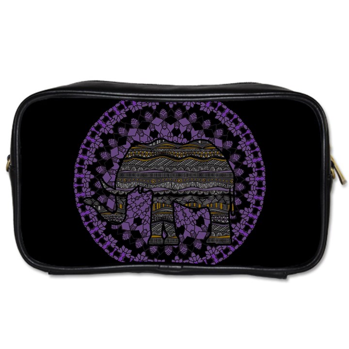 Ornate mandala elephant  Toiletries Bags 2-Side