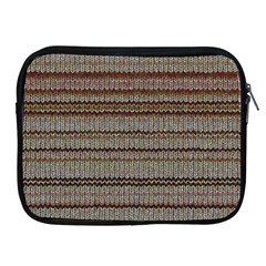 Stripy Knitted Wool Fabric Texture Apple Ipad 2/3/4 Zipper Cases by BangZart