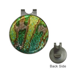 Chameleon Skin Texture Hat Clips With Golf Markers by BangZart