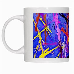 Paint Splashes                       White Mug by LalyLauraFLM