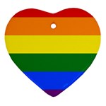 Pride rainbow flag Ornament (Heart)
