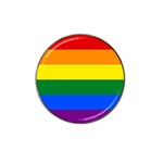 Pride rainbow flag Hat Clip Ball Marker (10 pack)