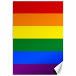 Pride rainbow flag Canvas 12  x 18  