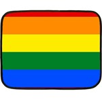 Pride rainbow flag Double Sided Fleece Blanket (Mini) 