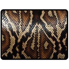 Snake Skin O Lay Fleece Blanket (large)  by BangZart