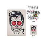 Man Sugar Skull Playing Cards 54 (Mini)  Front - SpadeQ