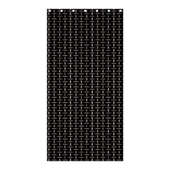 Dark Black Mesh Patterns Shower Curtain 36  X 72  (stall)  by BangZart