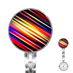 Funky Color Lines Stainless Steel Nurses Watch by BangZart
