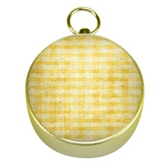 Spring Yellow Gingham Gold Compasses by BangZart