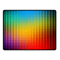 Blurred Color Pixels Double Sided Fleece Blanket (small)  by BangZart