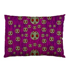 Ladybug In The Forest Of Fantasy Pillow Case (two Sides) by pepitasart