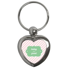 Today Will Be Great Key Chains (heart)  by BangZart