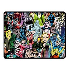 Vintage Horror Collage Pattern Fleece Blanket (small) by BangZart