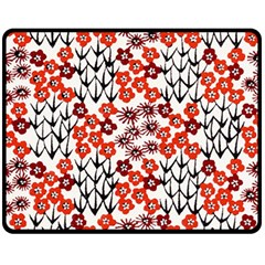 Simple Japanese Patterns Fleece Blanket (medium)  by BangZart