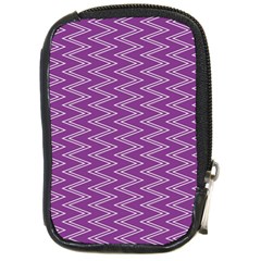 Zig Zag Background Purple Compact Camera Cases by BangZart