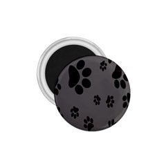 Dog Foodprint Paw Prints Seamless Background And Pattern 1 75  Magnets by BangZart