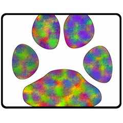 Paw Fleece Blanket (medium)  by BangZart