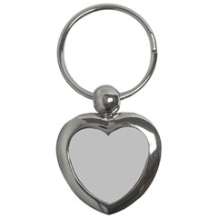 Solid Christmas Silver Key Chains (heart)  by PodArtist
