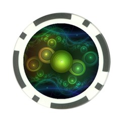 Retrotacular Rainbow Dots In A Fractal Microscope Poker Chip Card Guard (10 Pack) by jayaprime