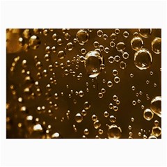Festive Bubbles Sparkling Wine Champagne Golden Water Drops Large Glasses Cloth (2-side) by yoursparklingshop