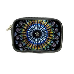 Stained Glass Rose Window In France s Strasbourg Cathedral Coin Purse by BangZart