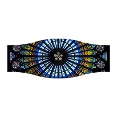 Stained Glass Rose Window In France s Strasbourg Cathedral Stretchable Headband by BangZart