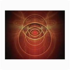 The Rusty Red Fractal Scarab Of Fiery Old Man Ra Small Glasses Cloth by jayaprime