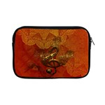 Golden Clef On Vintage Background Apple iPad Mini Zipper Cases Front