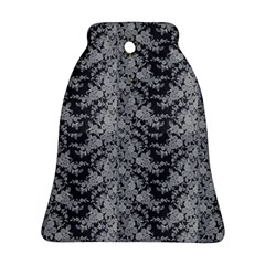 Black Floral Lace Pattern Ornament (bell)