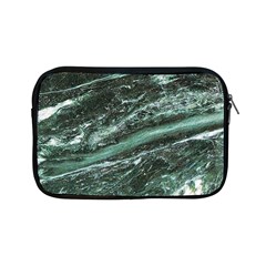 Green Marble Stone Texture Emerald  Apple Ipad Mini Zipper Cases by paulaoliveiradesign