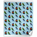 Blue Birds Parrot Pattern Canvas 16  x 20   15.75 x19.29  Canvas - 1