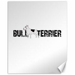 Bull Terrier  Canvas 16  X 20   by Valentinaart