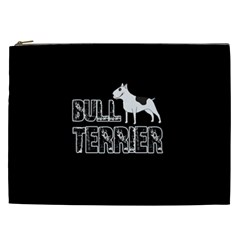 Bull Terrier  Cosmetic Bag (xxl)  by Valentinaart