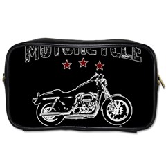 Motorcycle Old School Toiletries Bags by Valentinaart