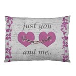 Shabby Chich Love Concept Poster Pillow Case (Two Sides) Back