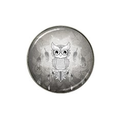 Wonderful Owl, Mandala Design Hat Clip Ball Marker (10 Pack) by FantasyWorld7