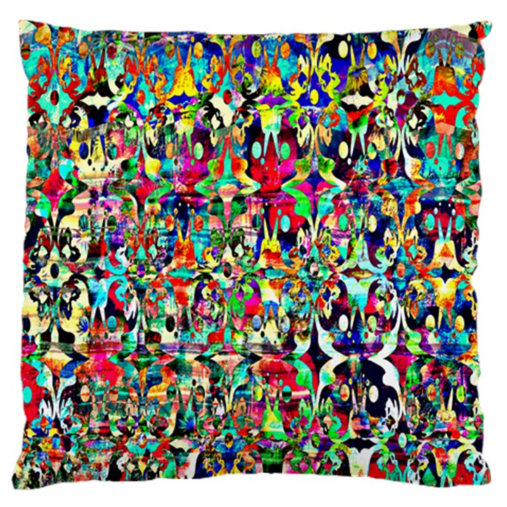 Psychedelic Background Large Flano Cushion Case (Two Sides)