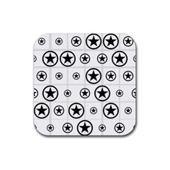 Army Stars Rubber Coaster (square)  by linceazul