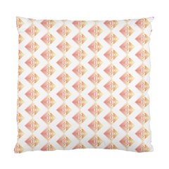 Geometric Losangle Pattern Rosy Standard Cushion Case (two Sides) by paulaoliveiradesign