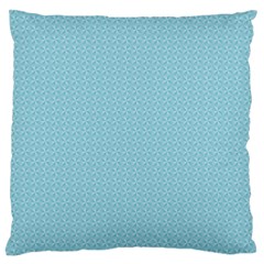 Blue Pattern Large Flano Cushion Case (two Sides) by paulaoliveiradesign