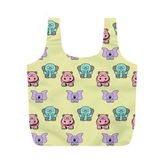 Animals Pastel Children Colorful Full Print Recycle Bags (m)  by BangZart