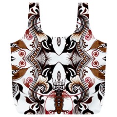 Art Traditional Batik Flower Pattern Full Print Recycle Bags (l)  by BangZart