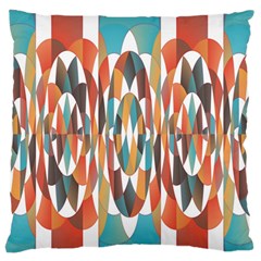 Colorful Geometric Abstract Large Flano Cushion Case (two Sides) by linceazul